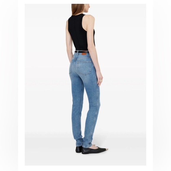 NWT Anine Bing Beck High Rise Skinny Blue Women's Jeans | Size 28 - Picture 6 of 9